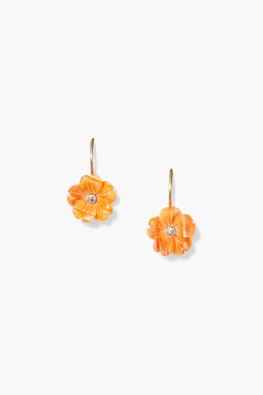 14k Poppy Earrings Lion's Paw