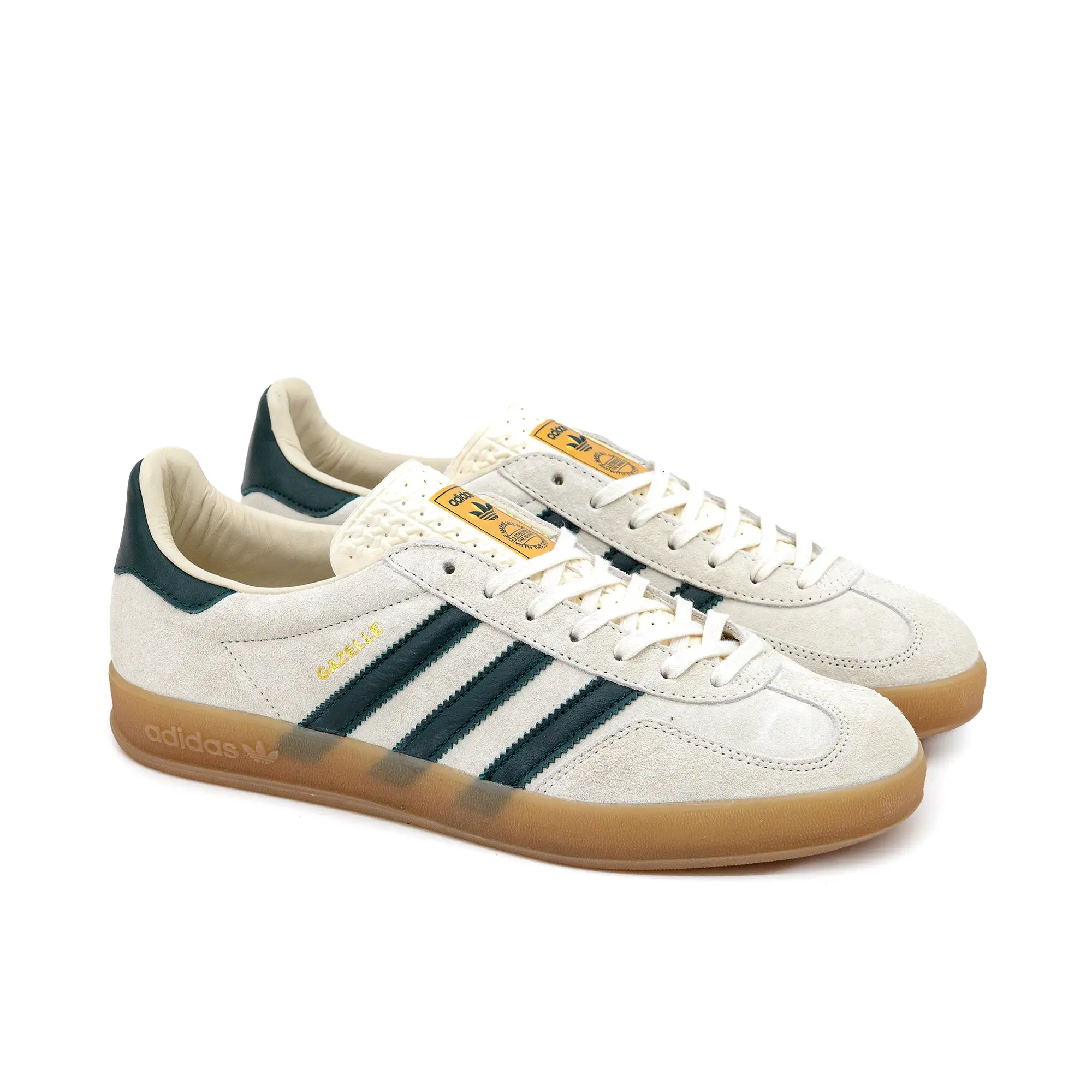 adidas Gazelle Indoor Cream White/Collegiate Green/Gum IH7502