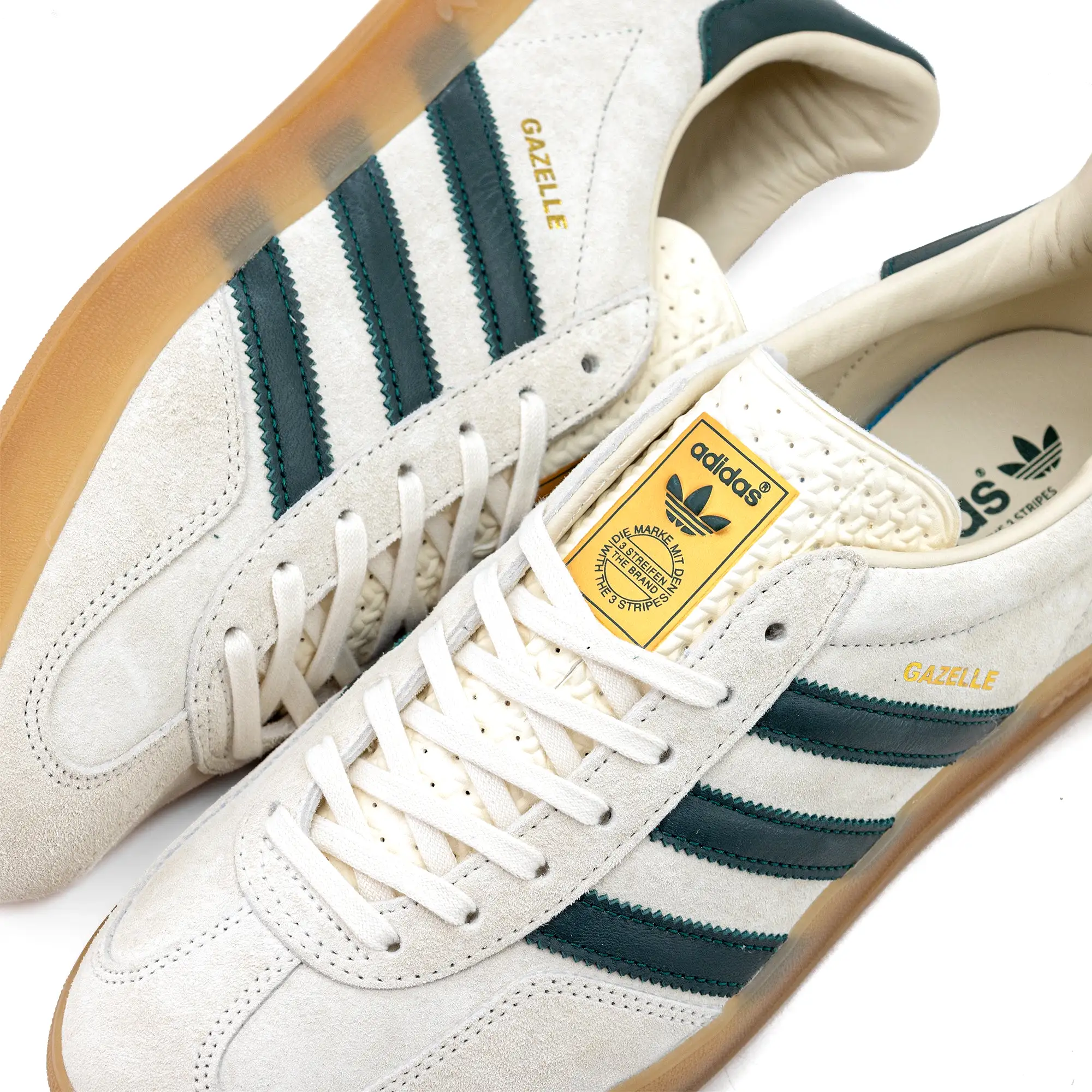 adidas Gazelle Indoor Cream White/Collegiate Green/Gum IH7502