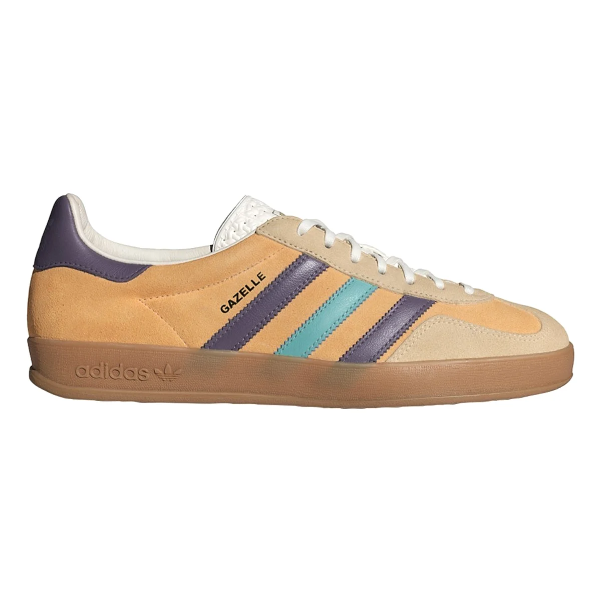 Adidas Men's Gazelle Indoor Glow Orange F19/Shadow Violet/Off White