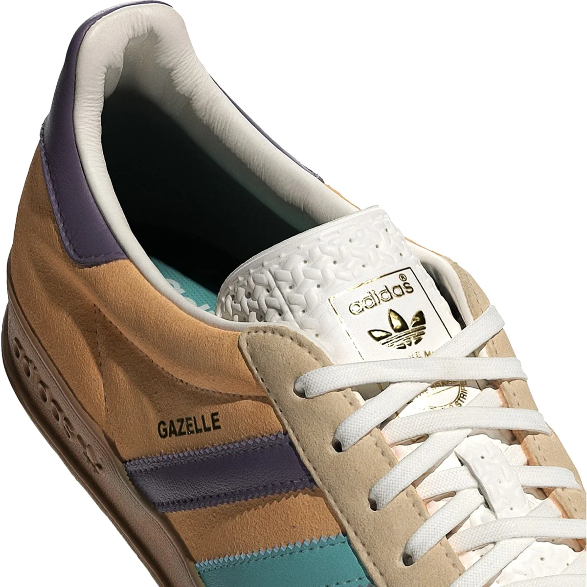 Adidas Men's Gazelle Indoor Glow Orange F19/Shadow Violet/Off White