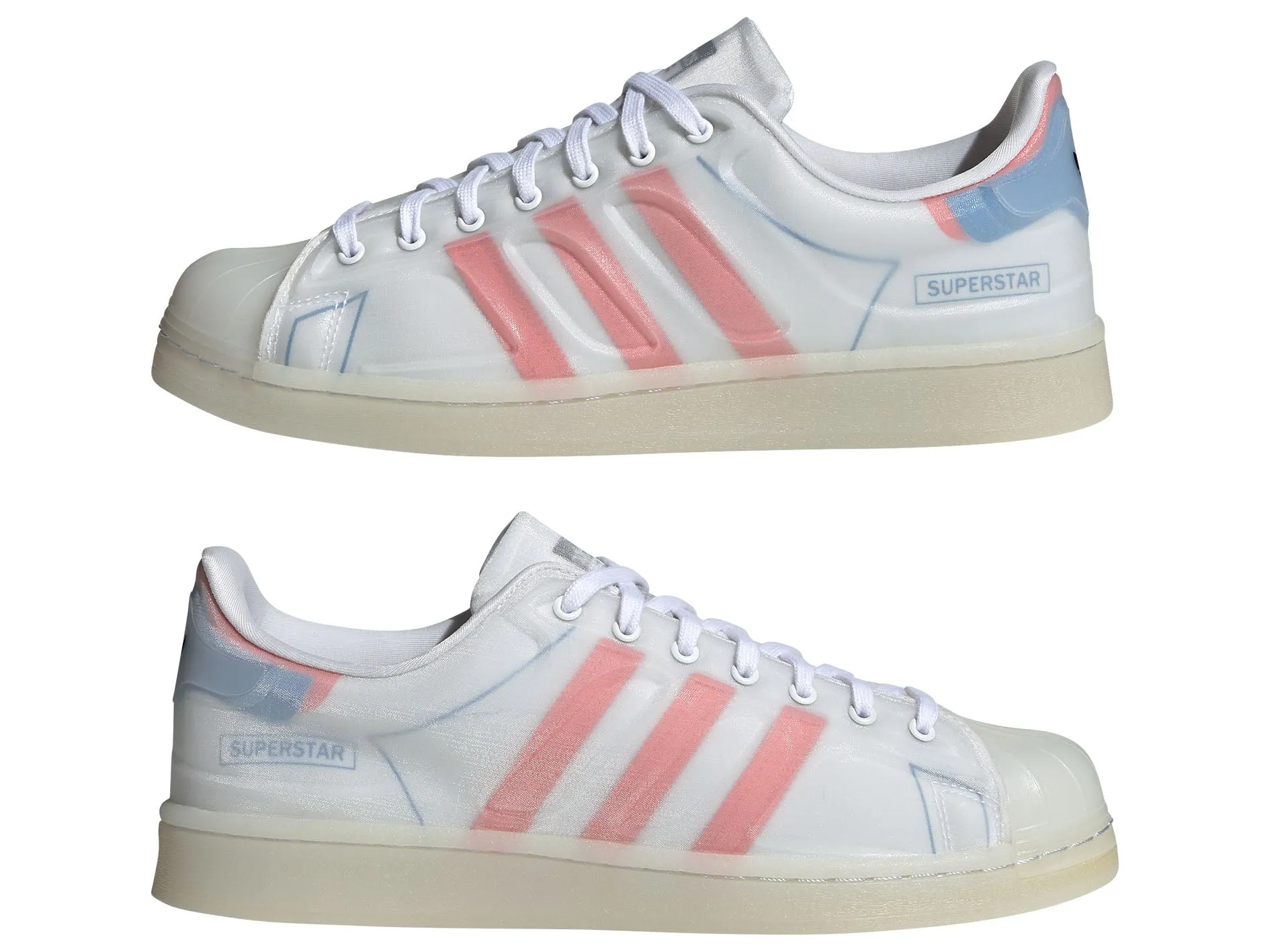 Adidas Mens Superstar Future Shell White/Blue/Pink  FX5544