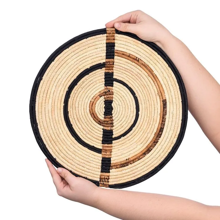 African Woven Basket - Captivating Contrast Set