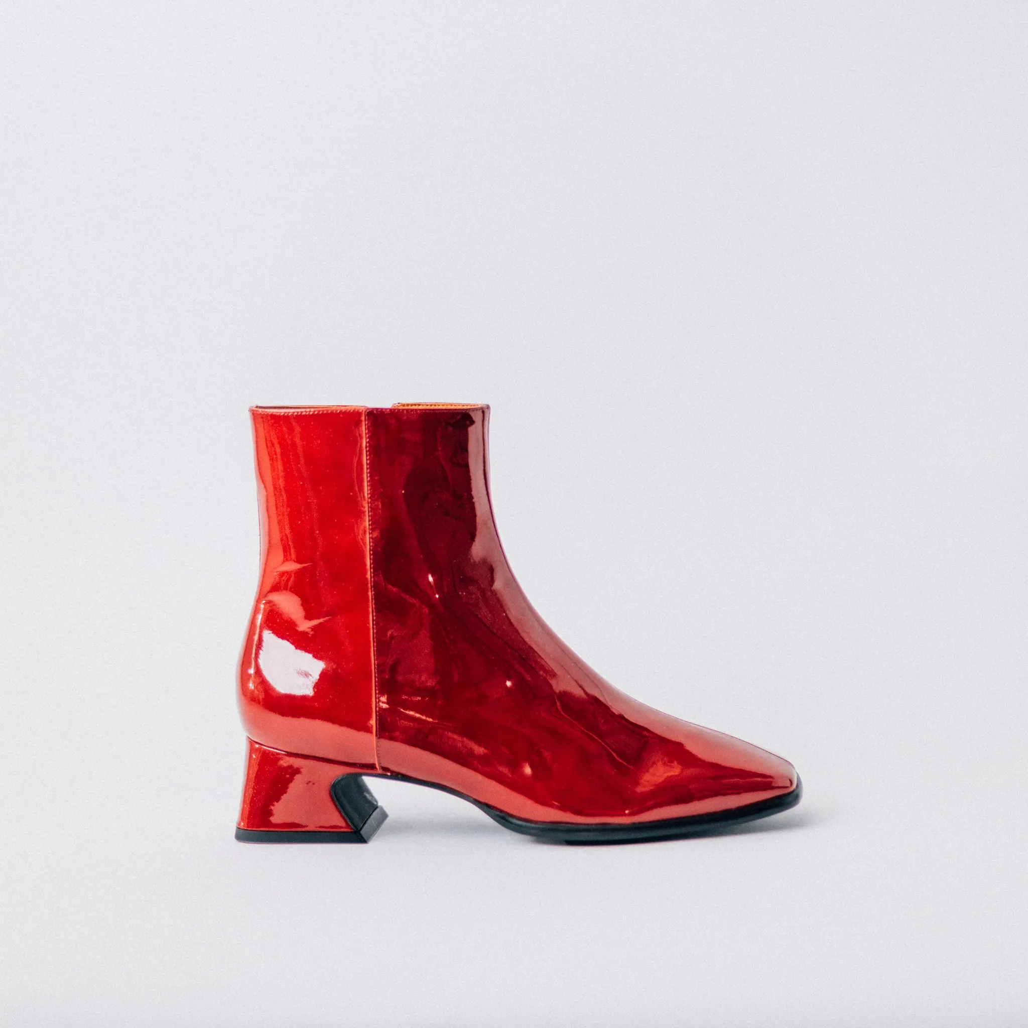 ANGEL ALACRON - RED PATENT CREMIA BOOTS