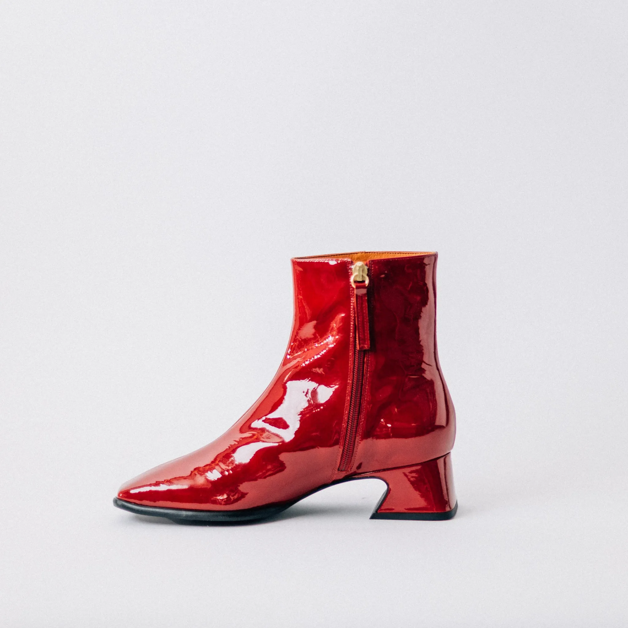 ANGEL ALACRON - RED PATENT CREMIA BOOTS