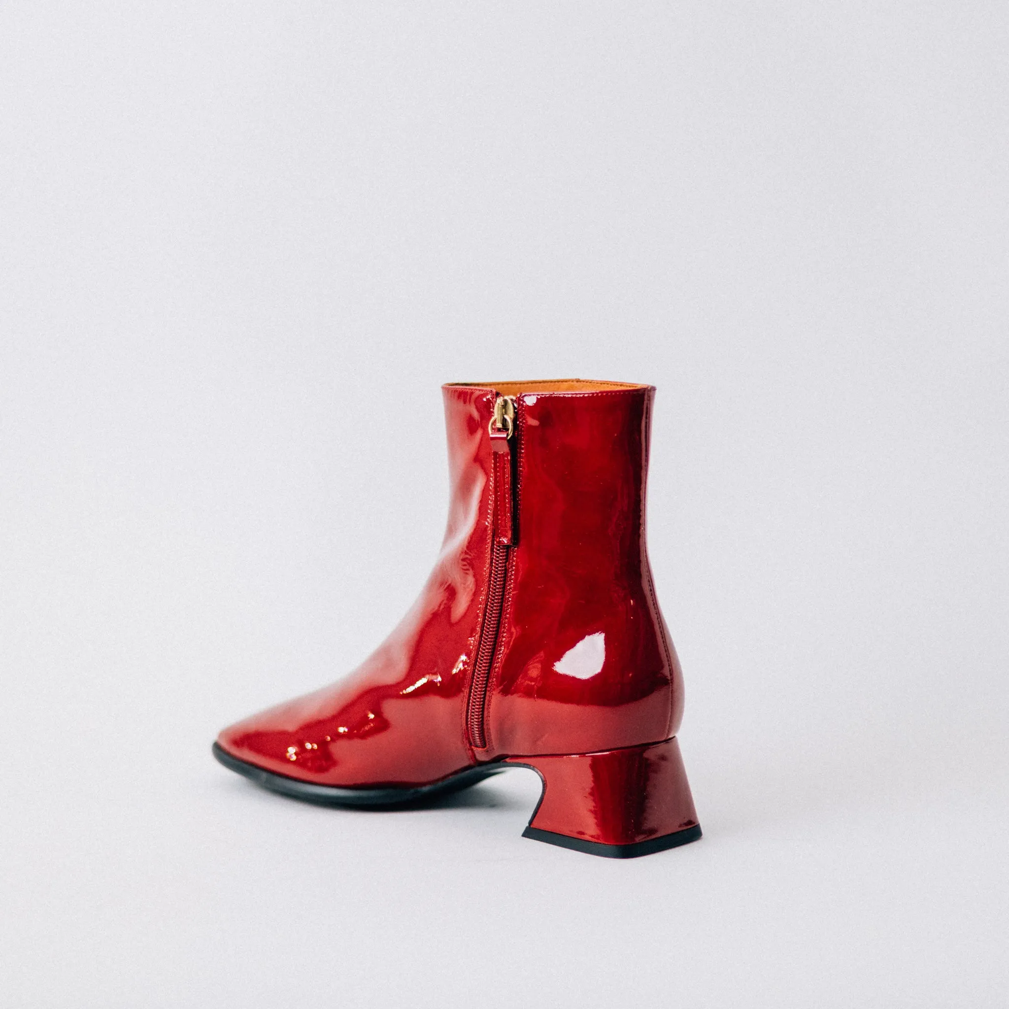 ANGEL ALACRON - RED PATENT CREMIA BOOTS