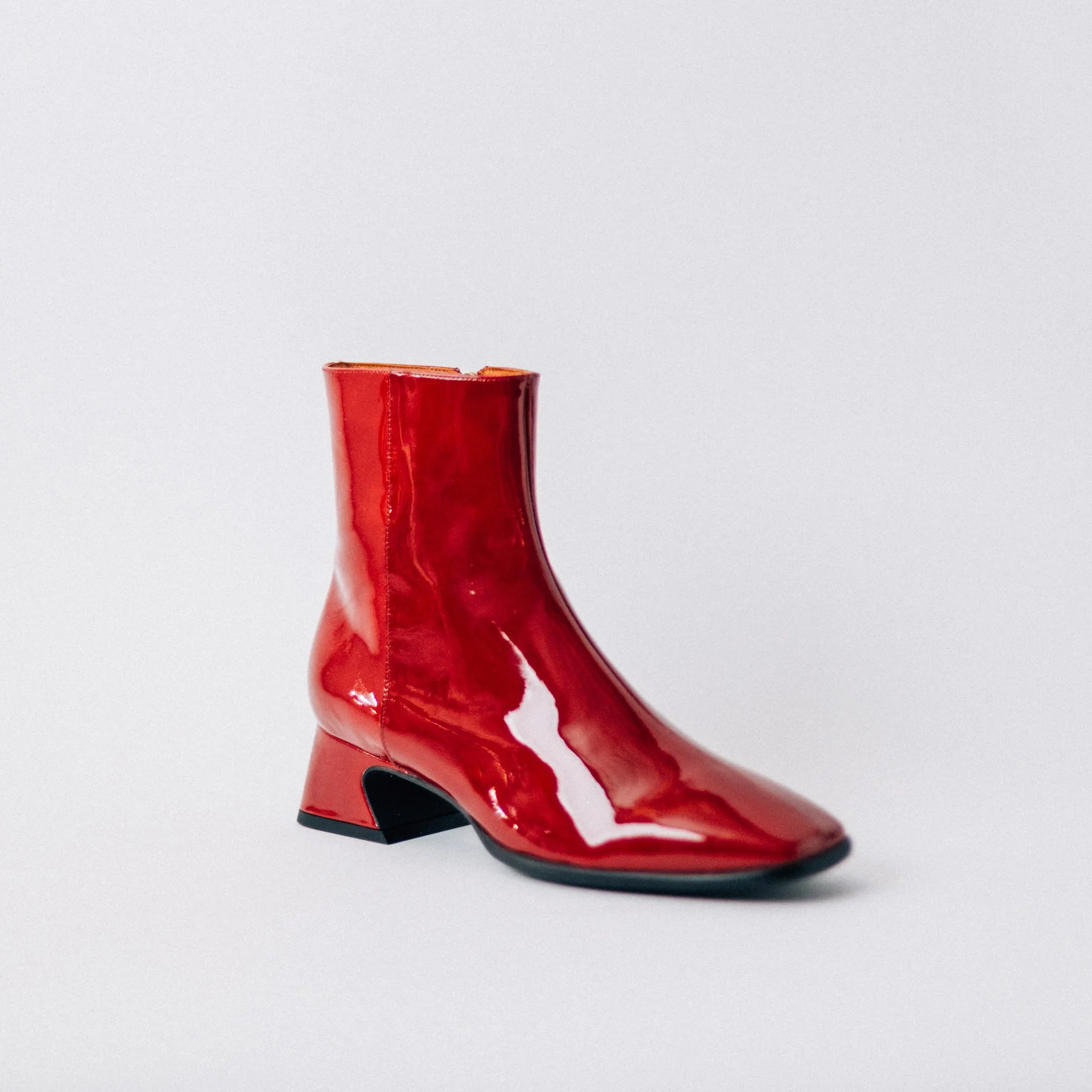 ANGEL ALACRON - RED PATENT CREMIA BOOTS