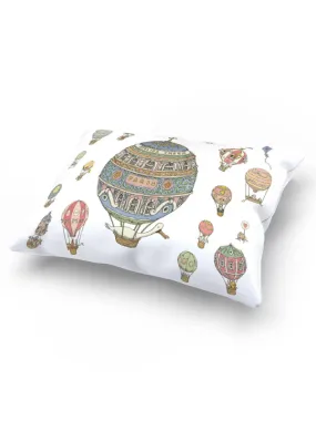 Atelier Choux Paris Satin Cushion Hot Air Balloons30x40cm