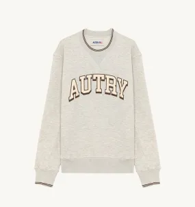 AUTRY APPAREL MAN  SWEATSHIRT IN GRAY HEAVY JERSEY