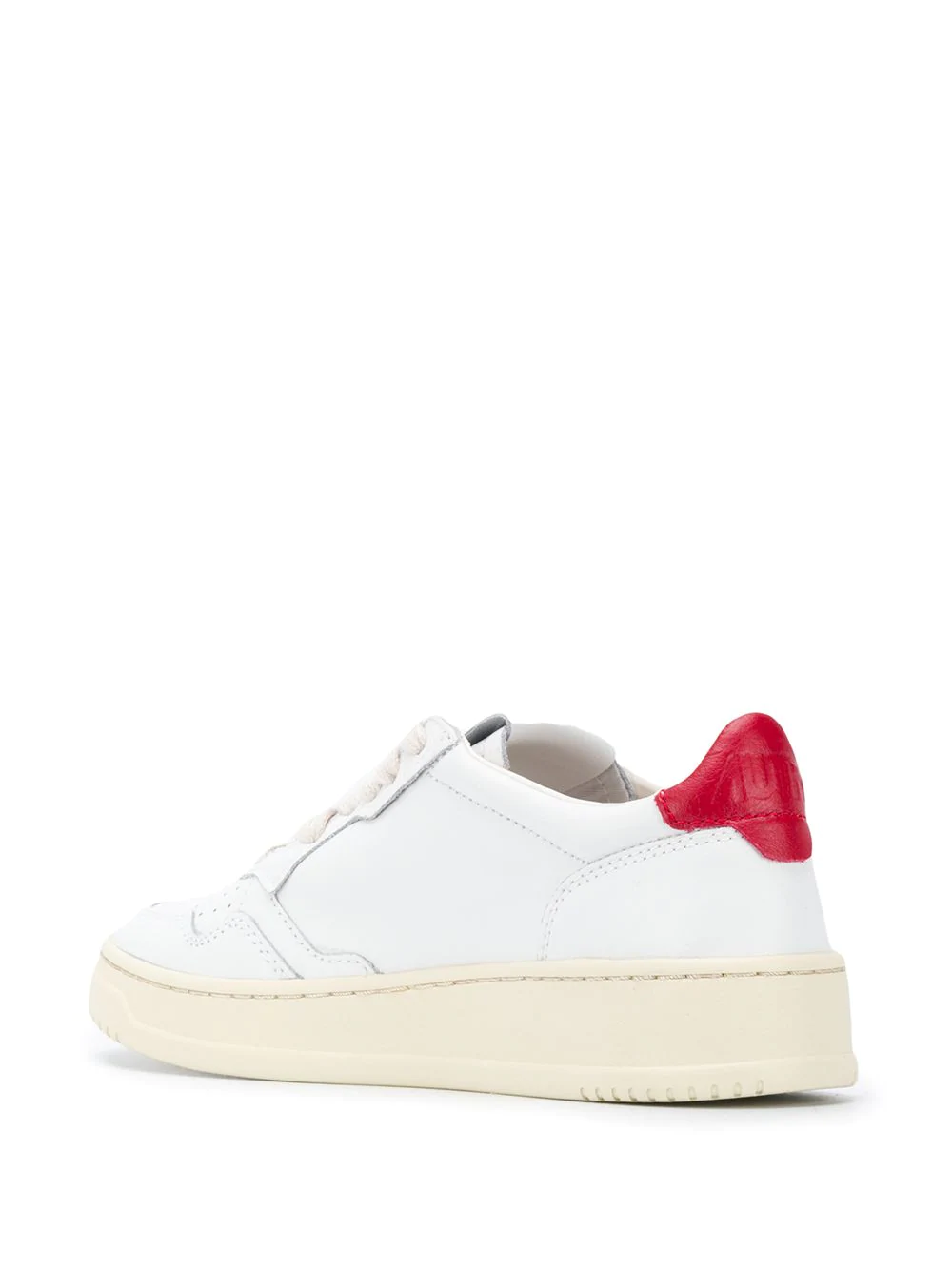 Autry contrasting heel sneakers - White