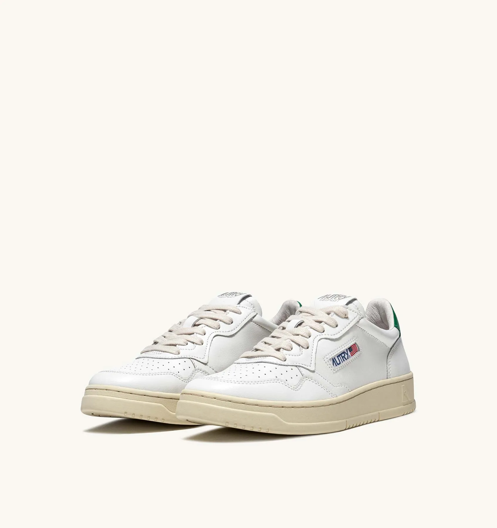  Autry      Medalist Low Sneakers - White/Green 