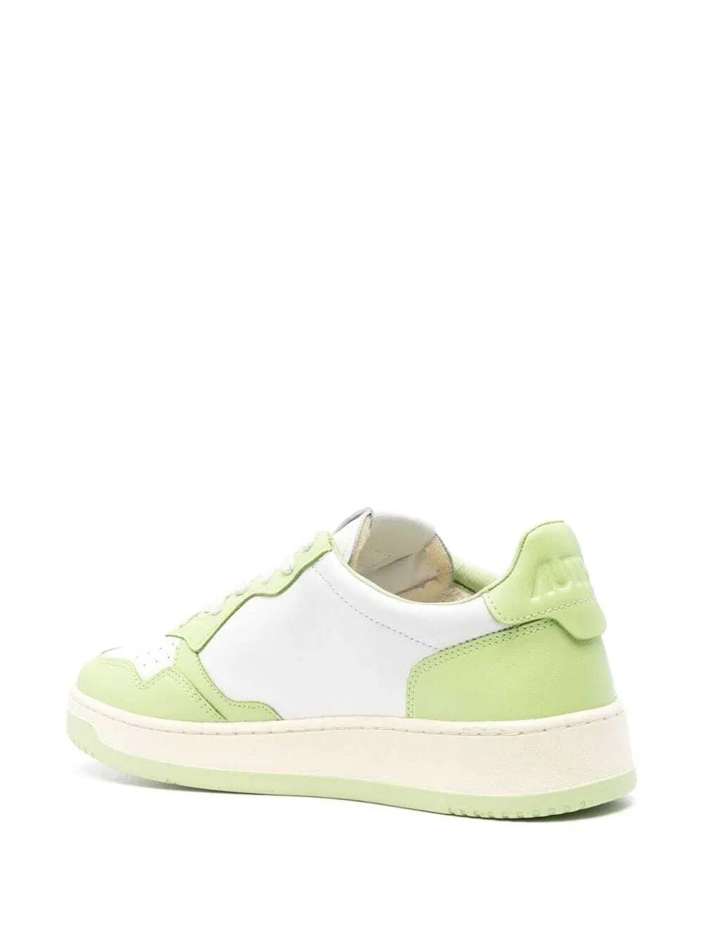 Autry Medalist panelled leather sneakers - White