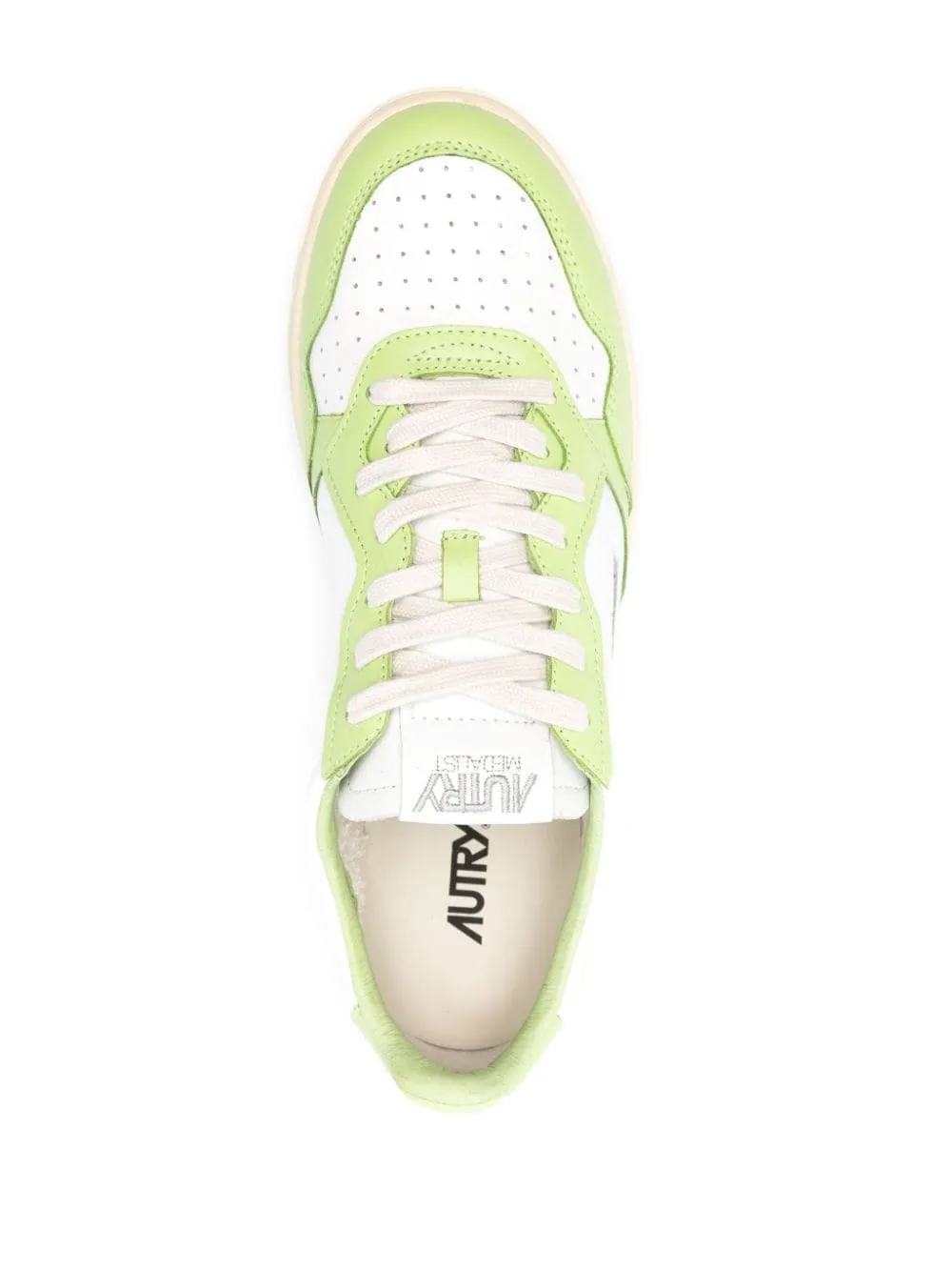 Autry Medalist panelled leather sneakers - White