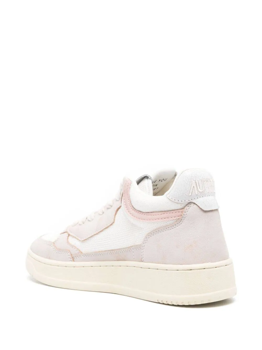 Autry Open Mid leather sneakers - White