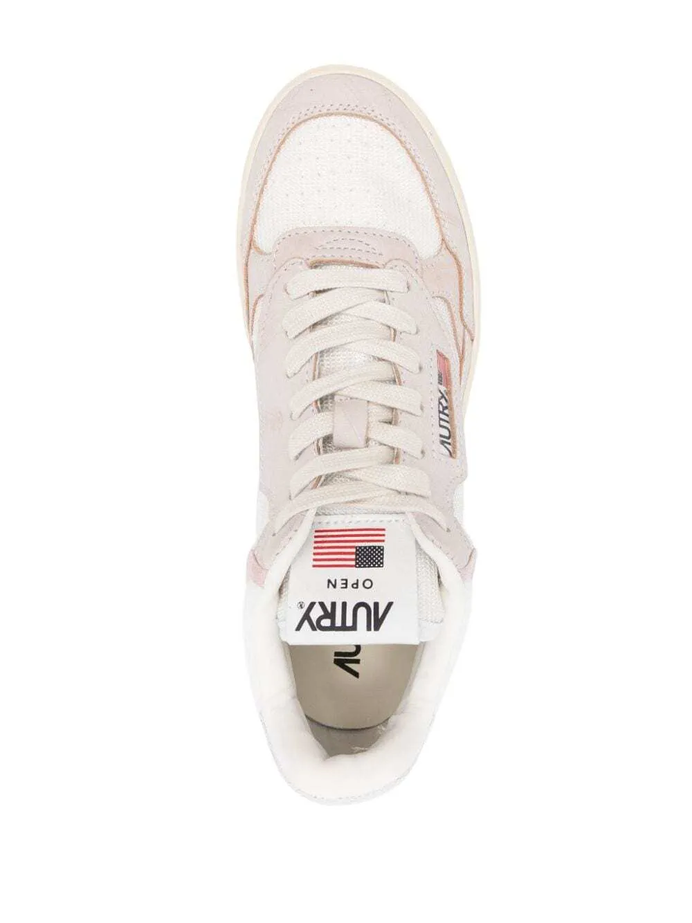 Autry Open Mid leather sneakers - White