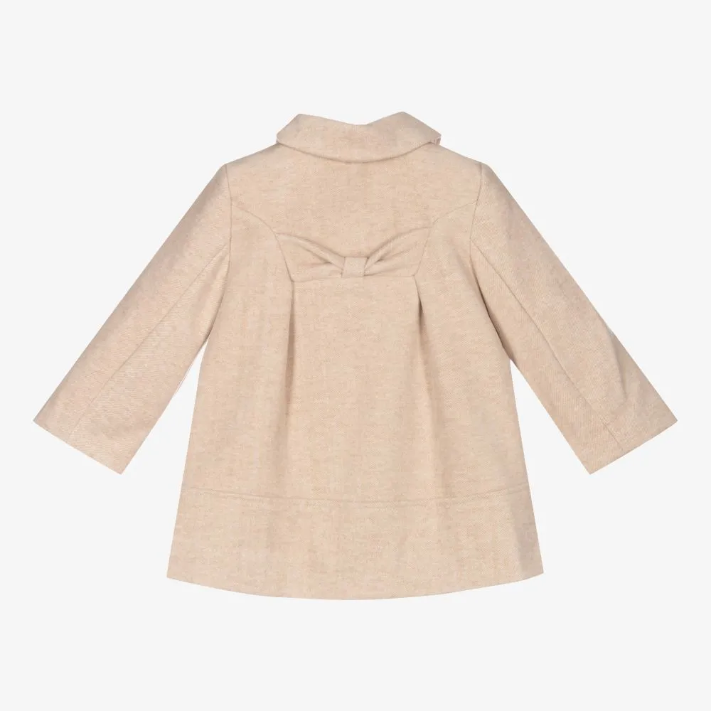 Baby Girls Beige Coat