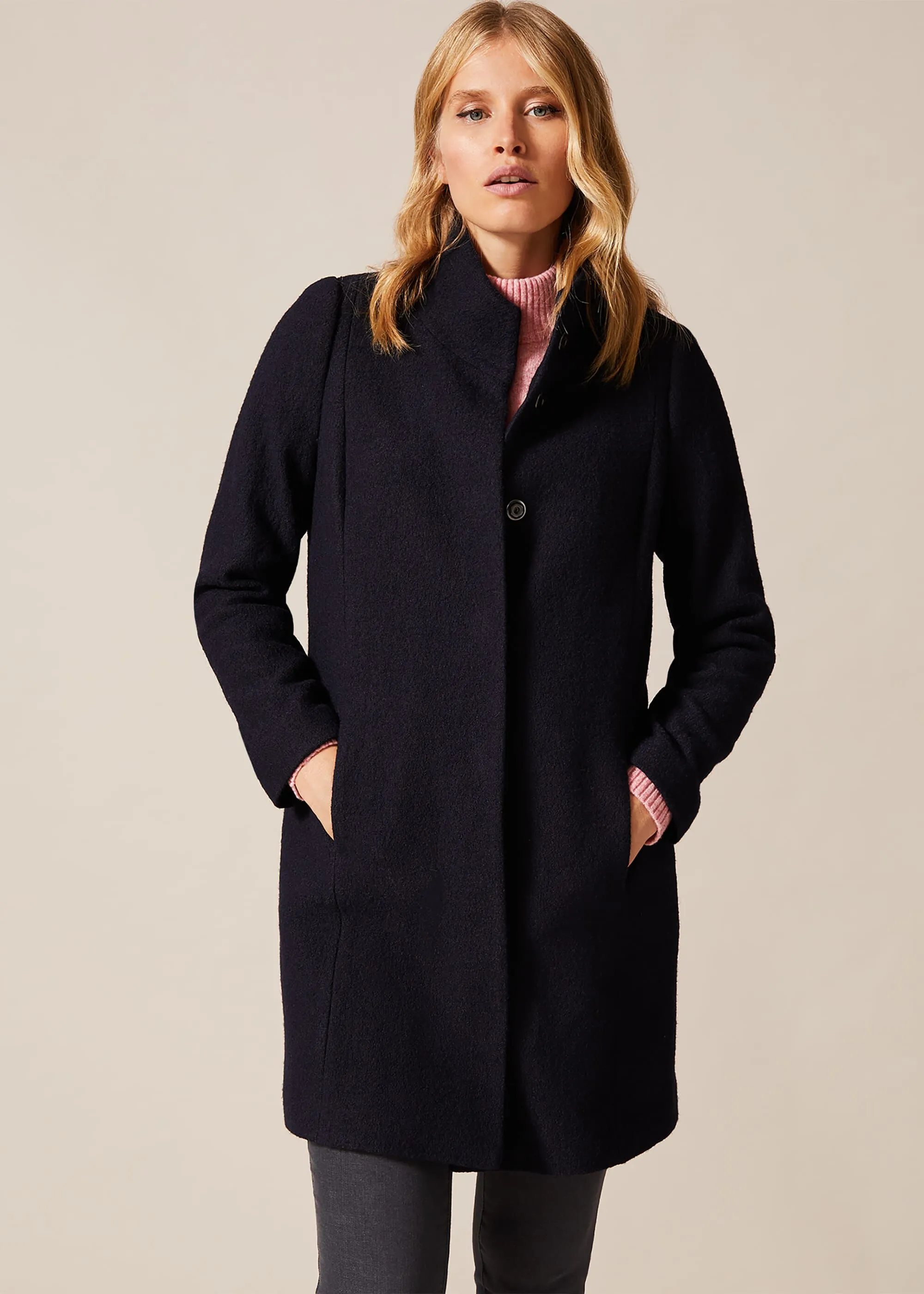 Bailie Boiled Wool Coat