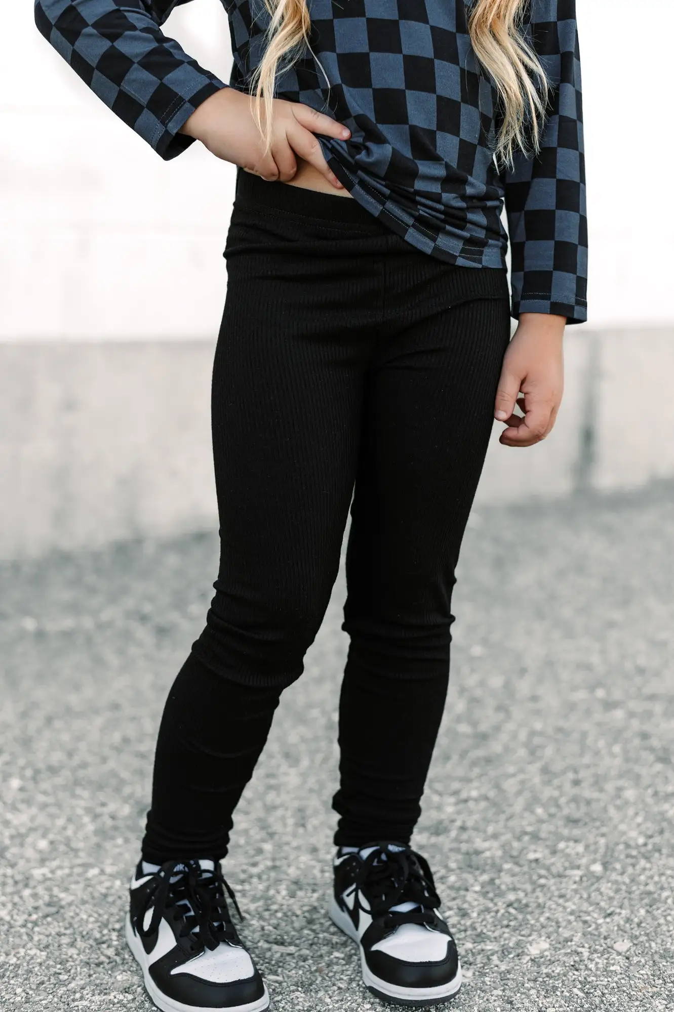 BAMBOO RIB LEGGINGS- Midnight