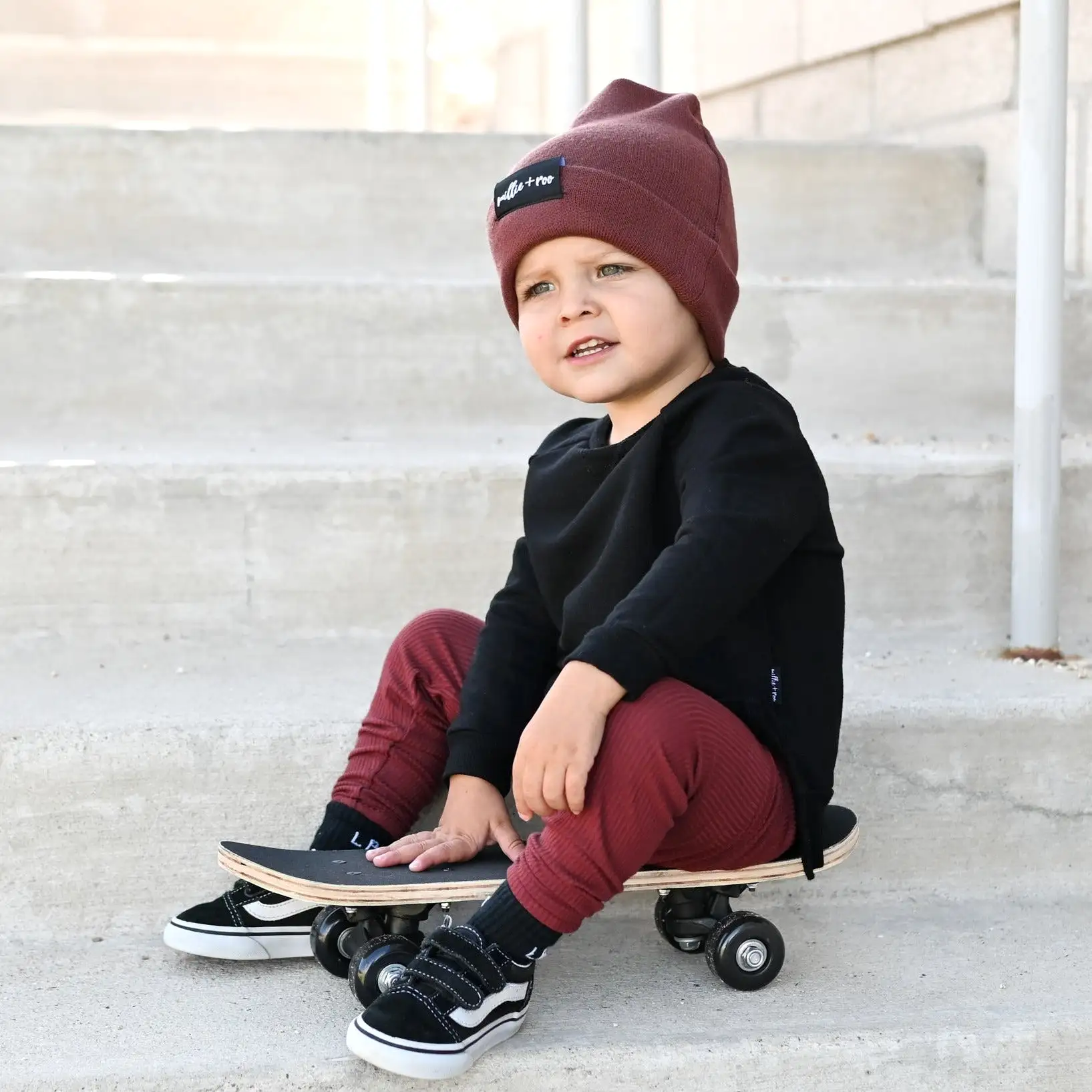 BAMBOO RIB LEGGINGS- Oxblood