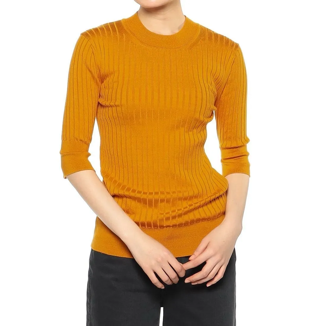 Barneys New York  |Plain Cotton V-neck & Crew neck