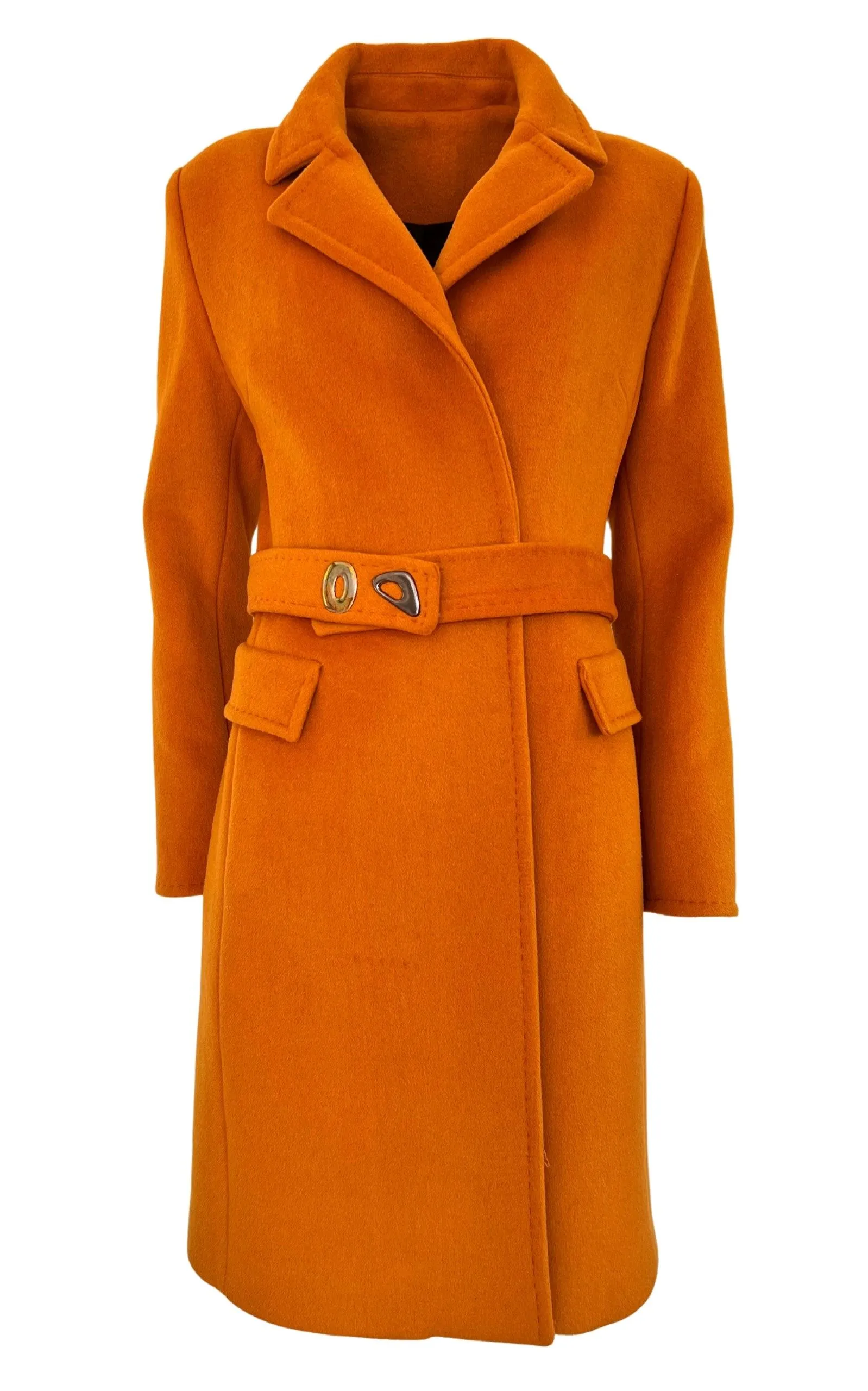 Belted Wool Blend Coat