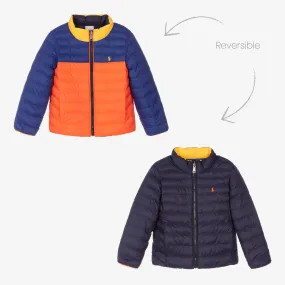 Blue Reversible Puffer Jacket