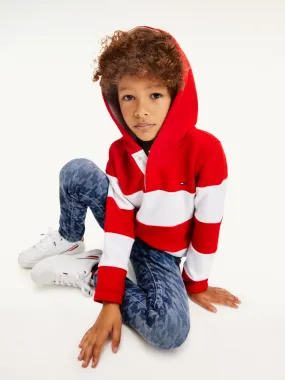 Boys 3-7 Rugby Stripe Hoodie | Hoodies | Tommy Hilfiger