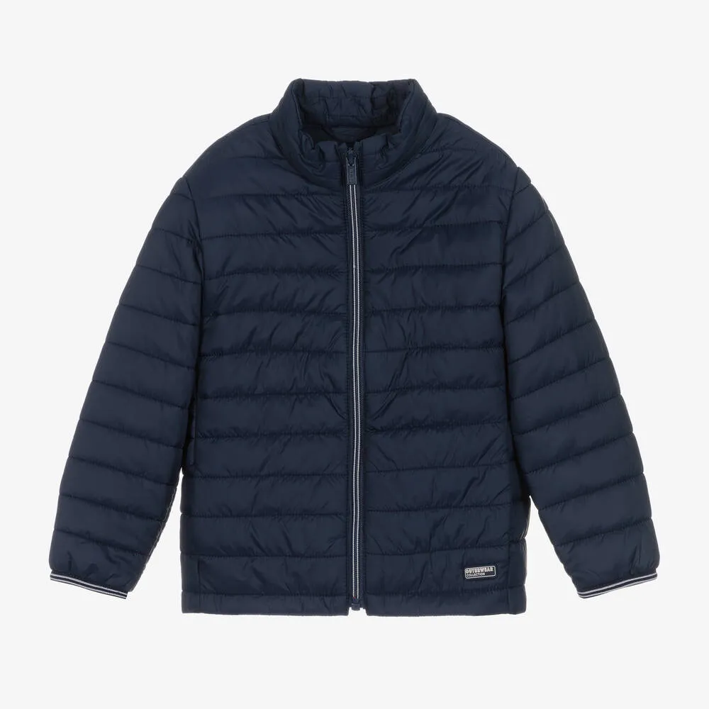 Boys Blue Puffer Jacket