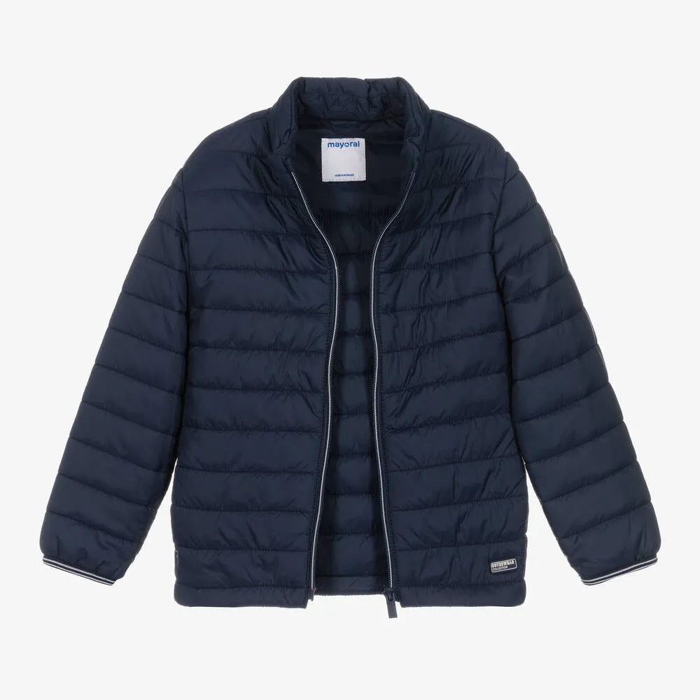 Boys Blue Puffer Jacket