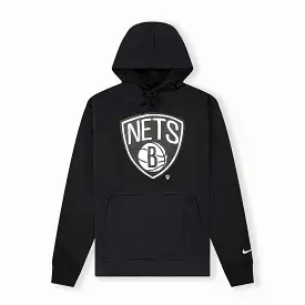 Brooklyn Nets NBA Essential Fleece Hoodie - Black