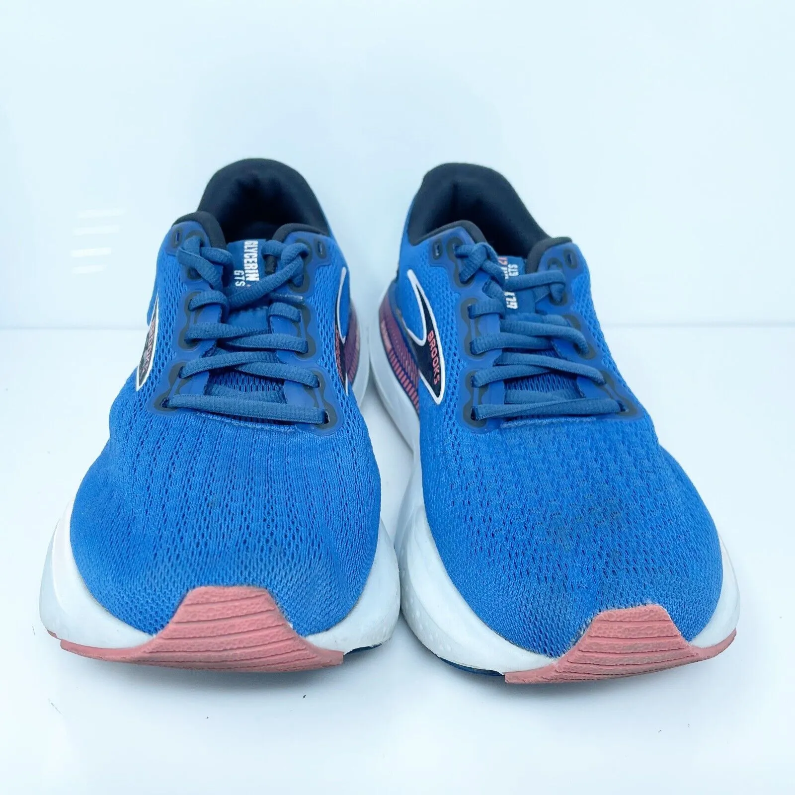 Brooks Womens Glycerin GTS 21 1204091B496 Blue Running Shoes Sneakers Size 8 B