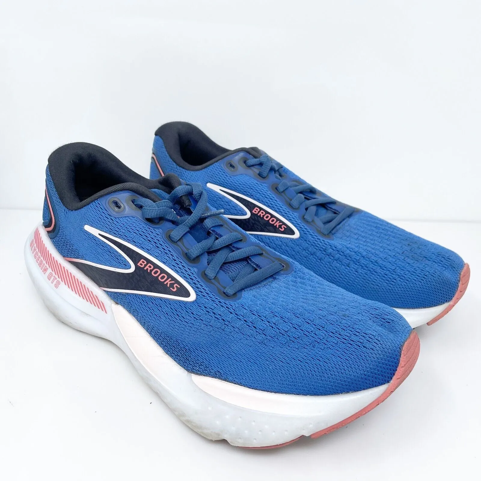 Brooks Womens Glycerin GTS 21 1204091B496 Blue Running Shoes Sneakers Size 8 B