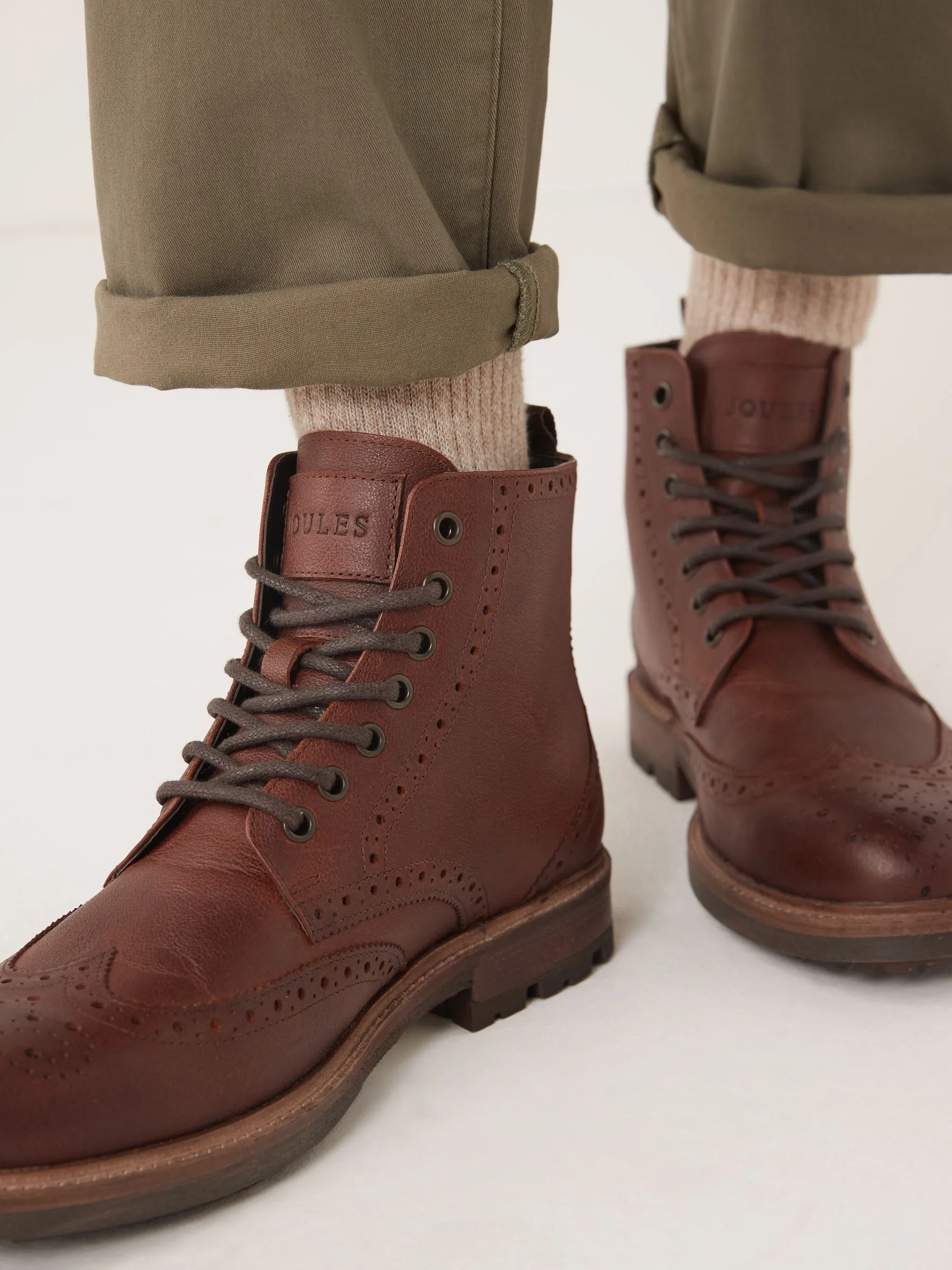 Brown Brogue Boots