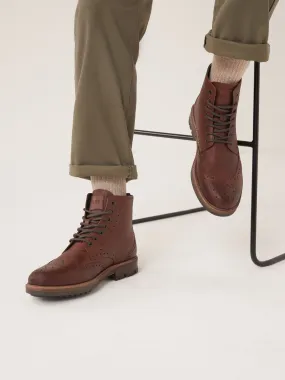 Brown Brogue Boots