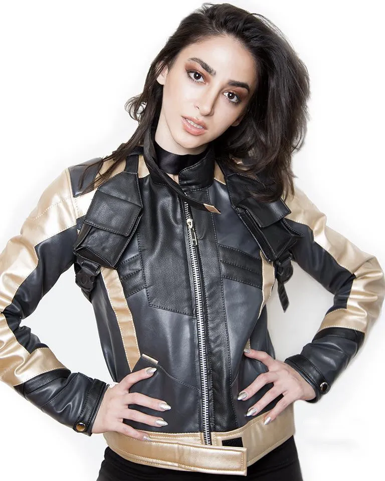 Buy Womens Soldier 76 Leather Jacket Gold | LucaJackets