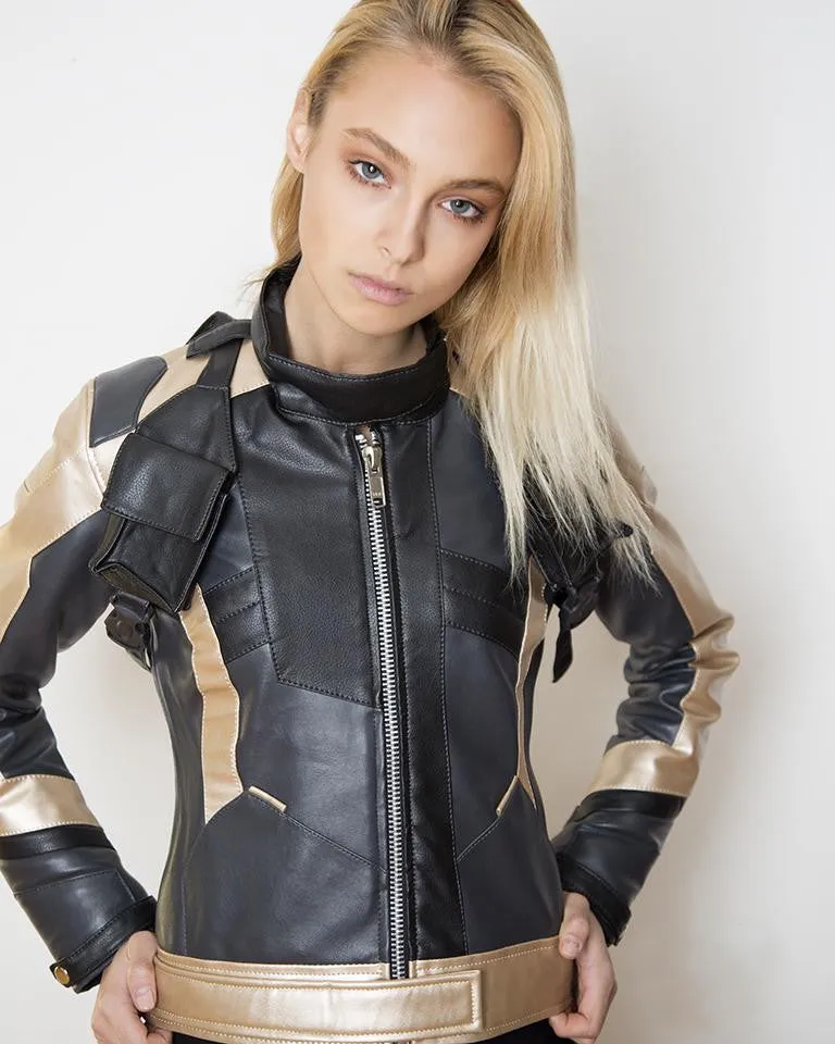 Buy Womens Soldier 76 Leather Jacket Gold | LucaJackets