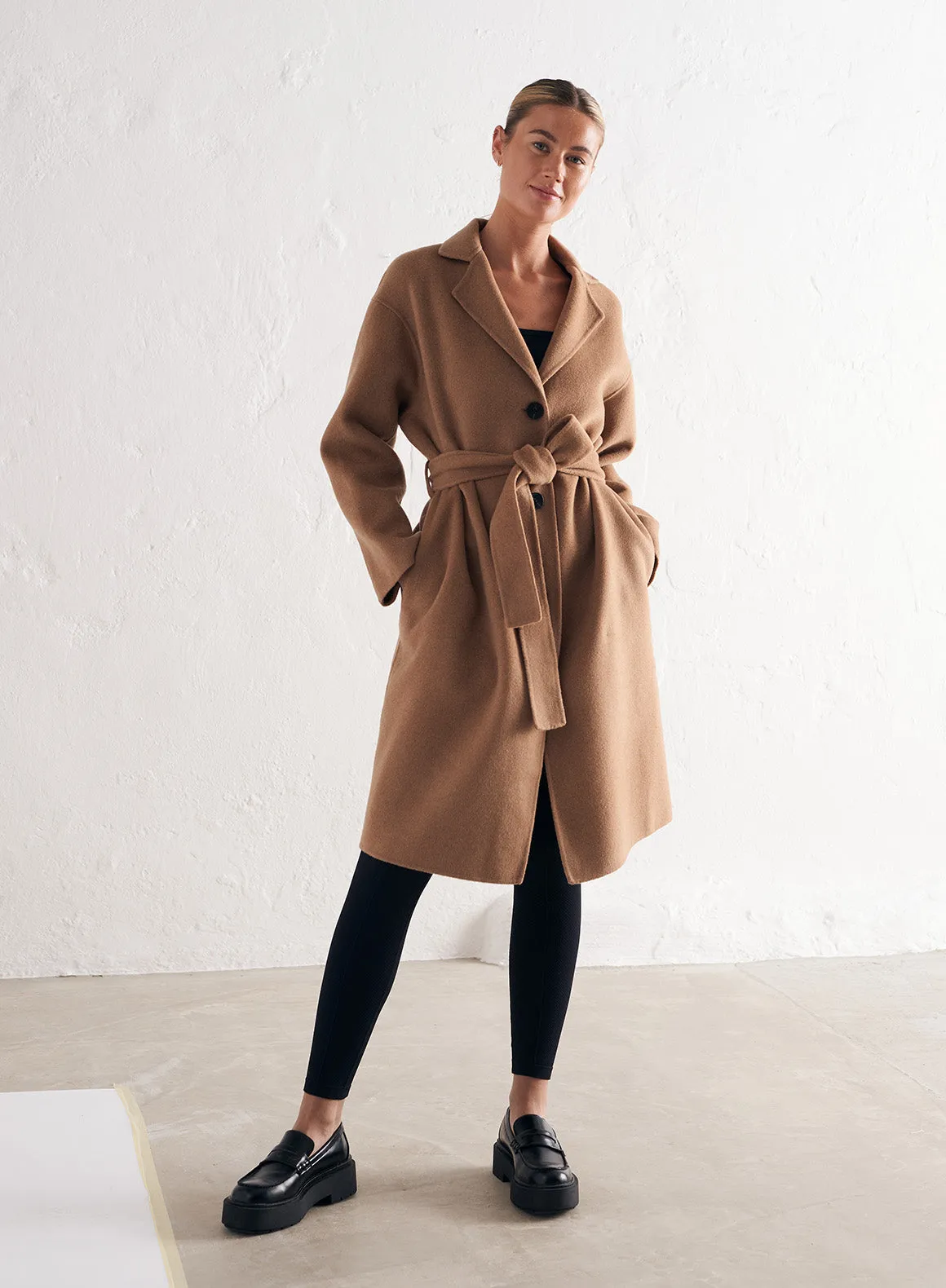 Camel Classic Wool Coat