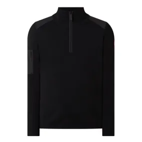 CANADA GOOSE Stormont Half-Zip Sweater - Black