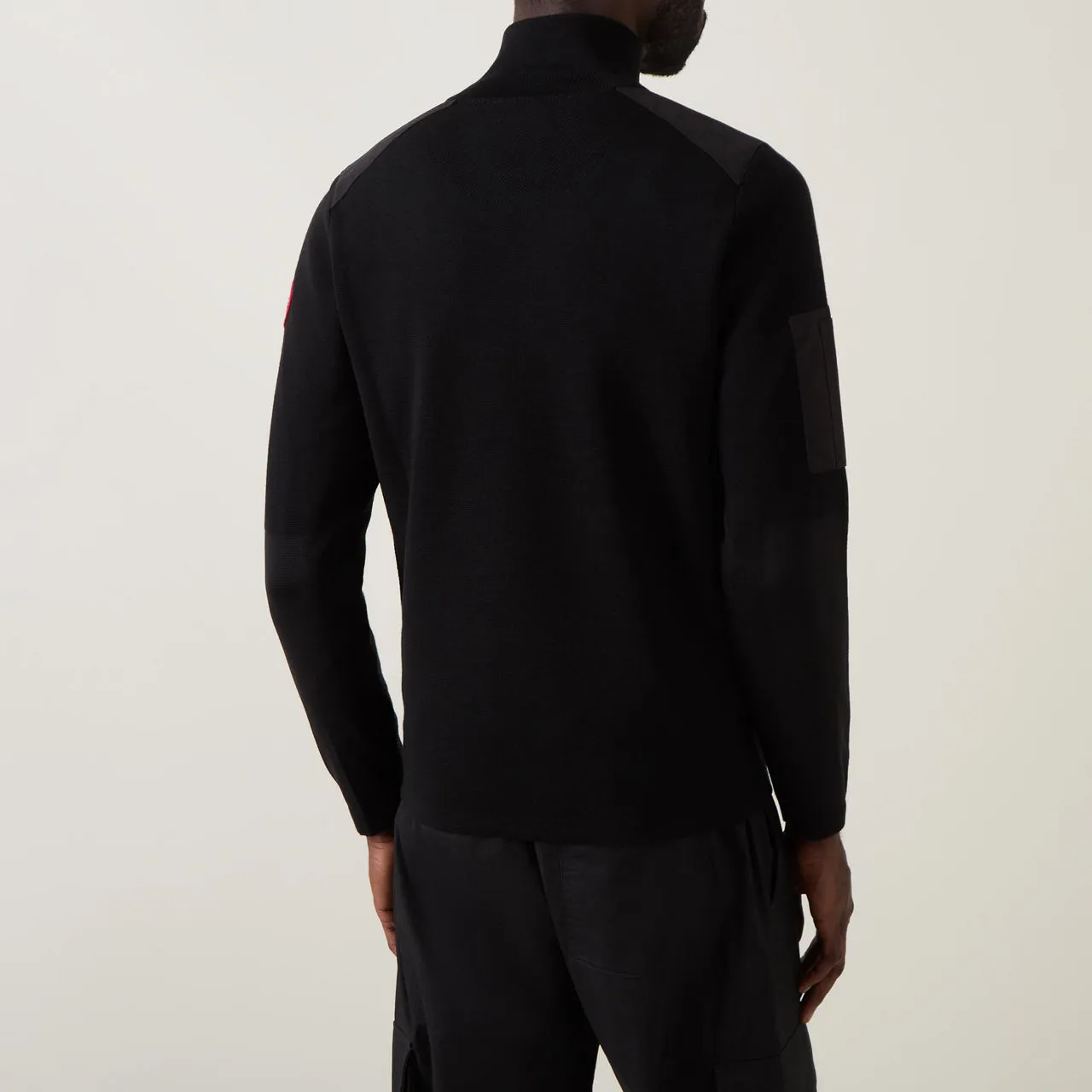 CANADA GOOSE Stormont Half-Zip Sweater - Black