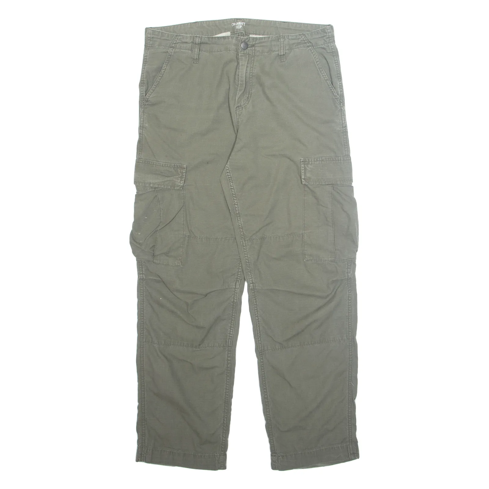 CARHARTT Cargo Workwear Mens Trousers Green Regular Straight W33 L32
