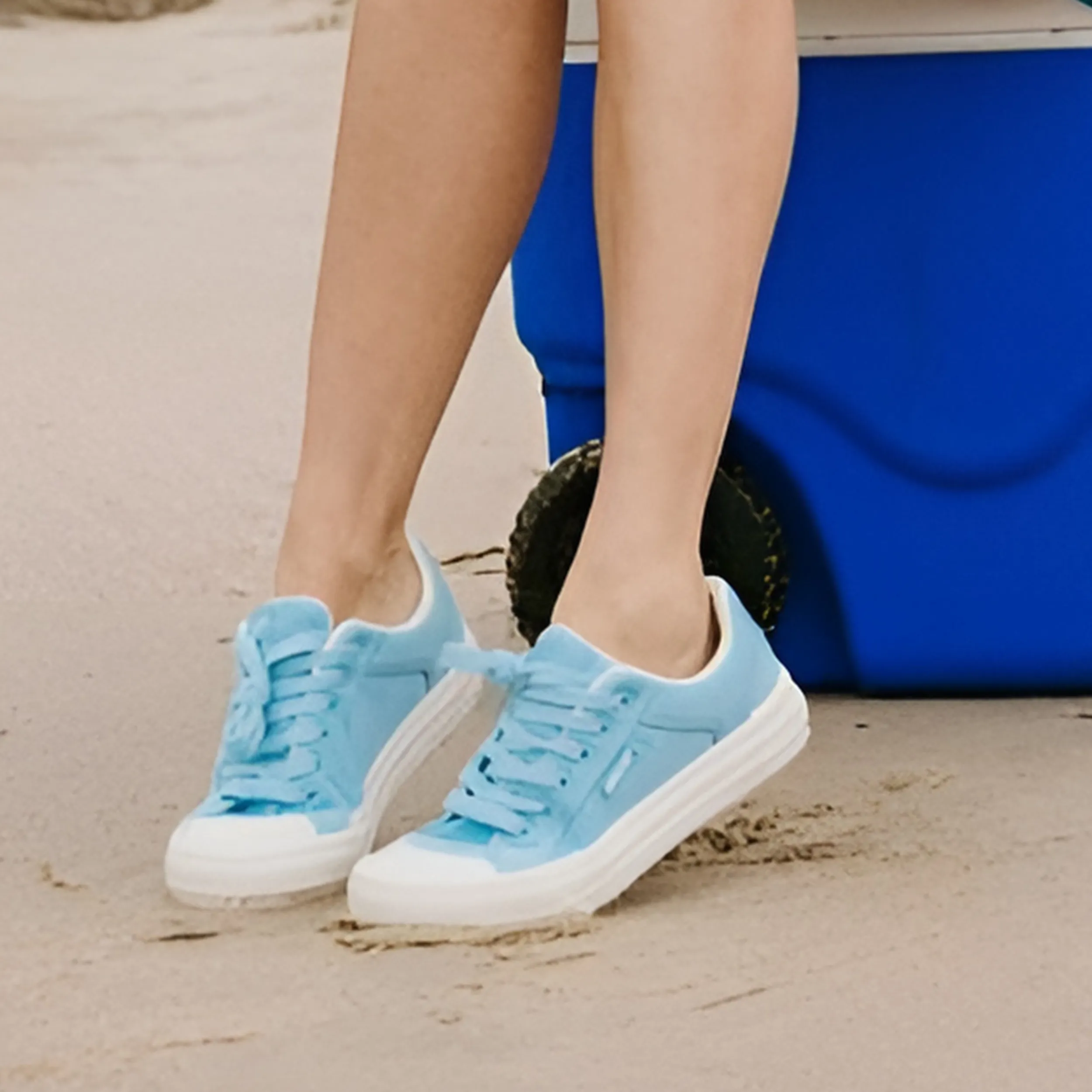 Cheery Turquoise Terry Sneaker