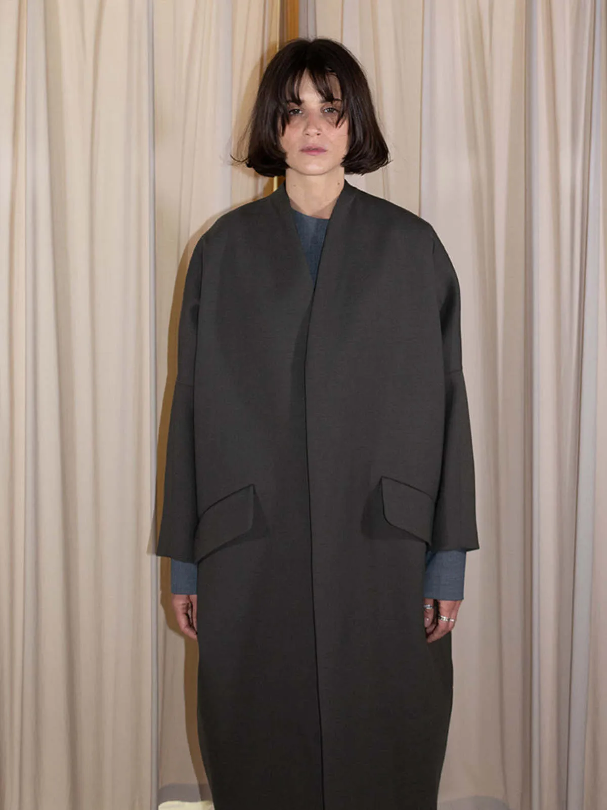 Cocoon Coat - Loden