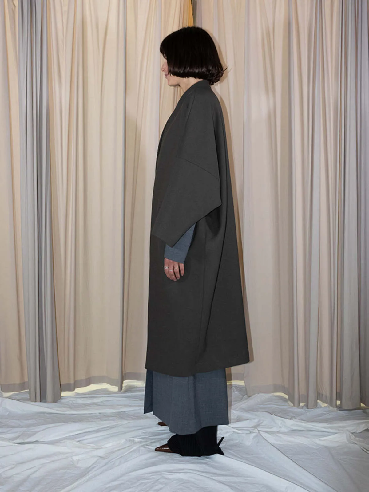 Cocoon Coat - Loden