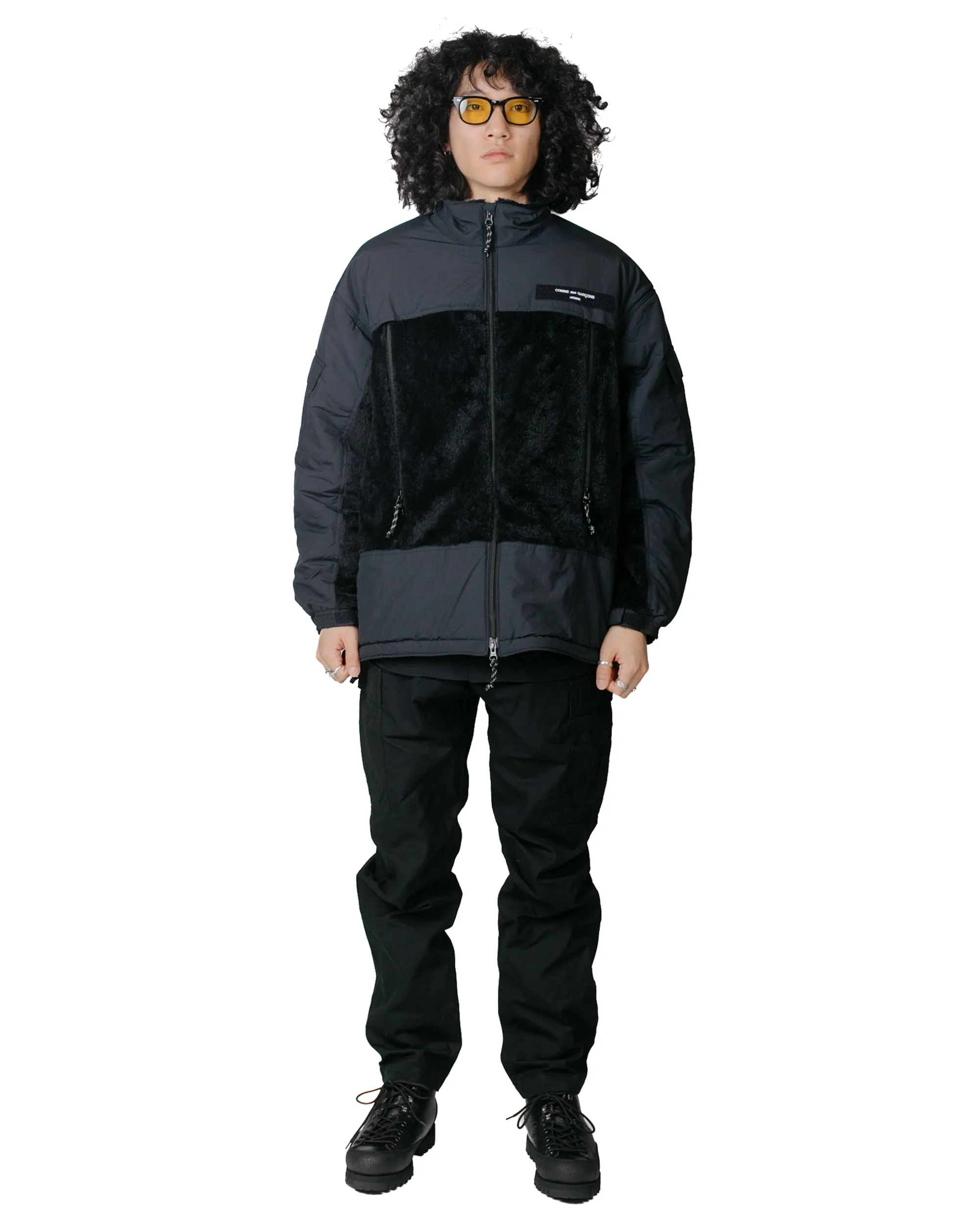 Comme des Garons HOMME Polartec Fleece Jacket Black