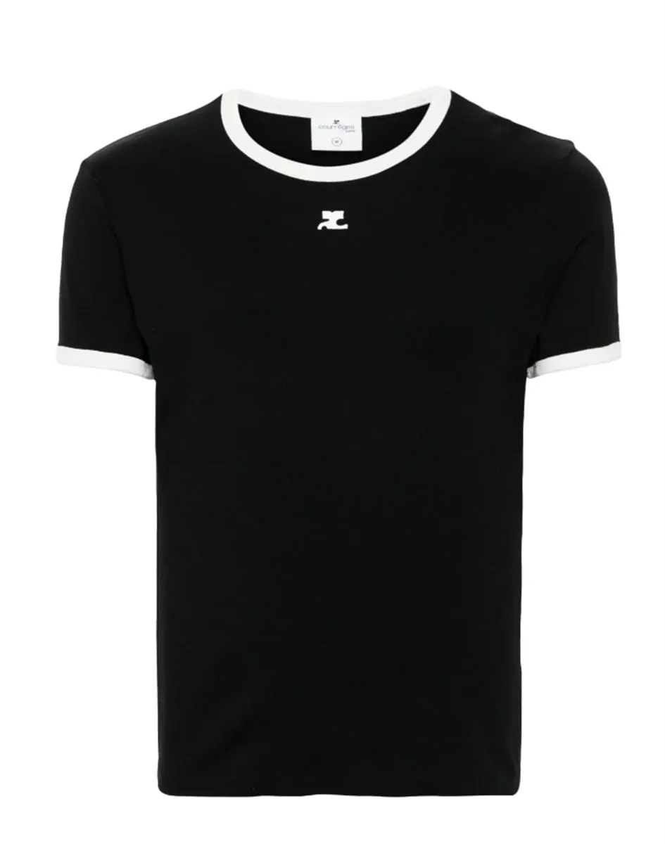 CONTRAST COTTON T-SHIRT