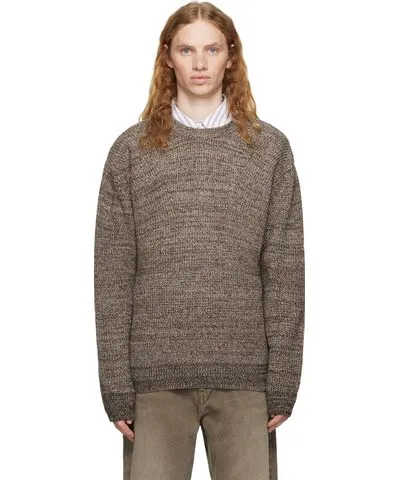 COOR Brown Cashpop Tweed Sweater