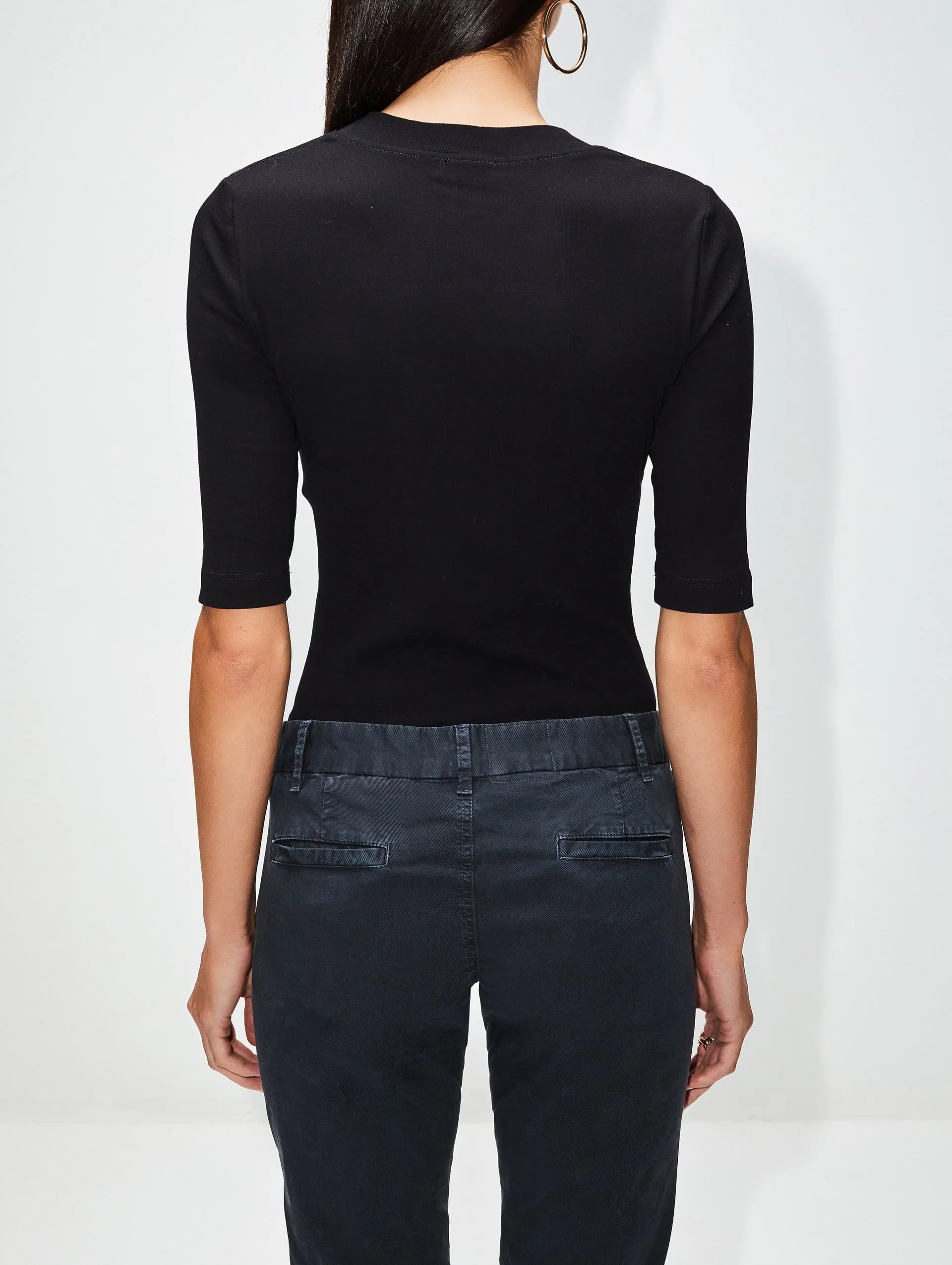 Cropped Sleeve T-Shirt