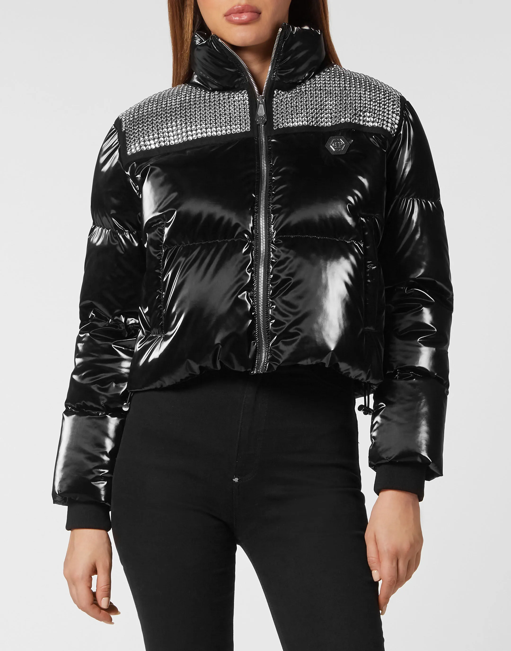 Crystal Nylon Puffer Jacket