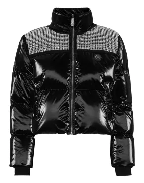 Crystal Nylon Puffer Jacket