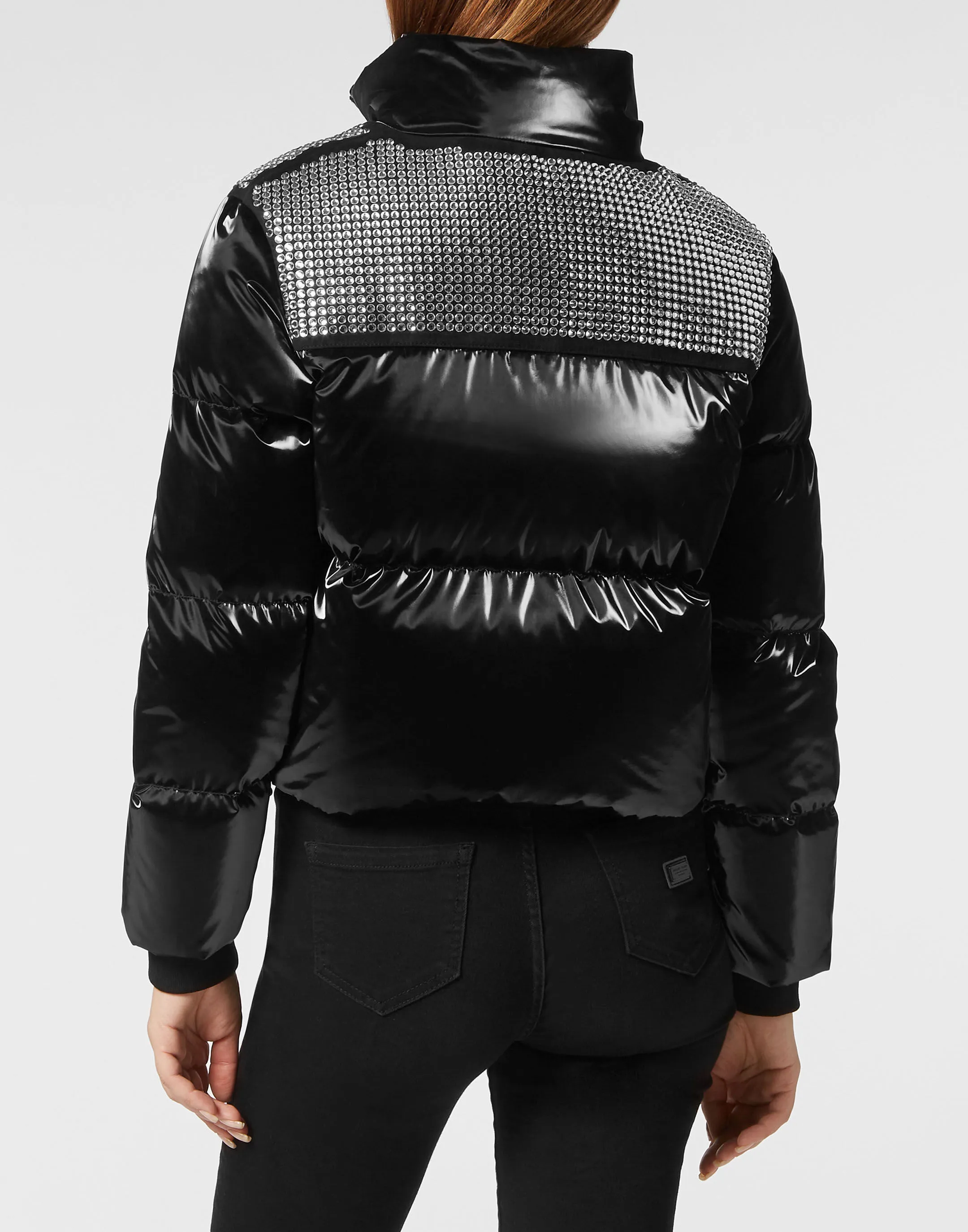 Crystal Nylon Puffer Jacket